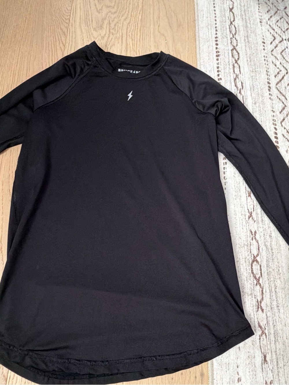 Bruce Bolt Black Performance Long-Sleeve Shirt